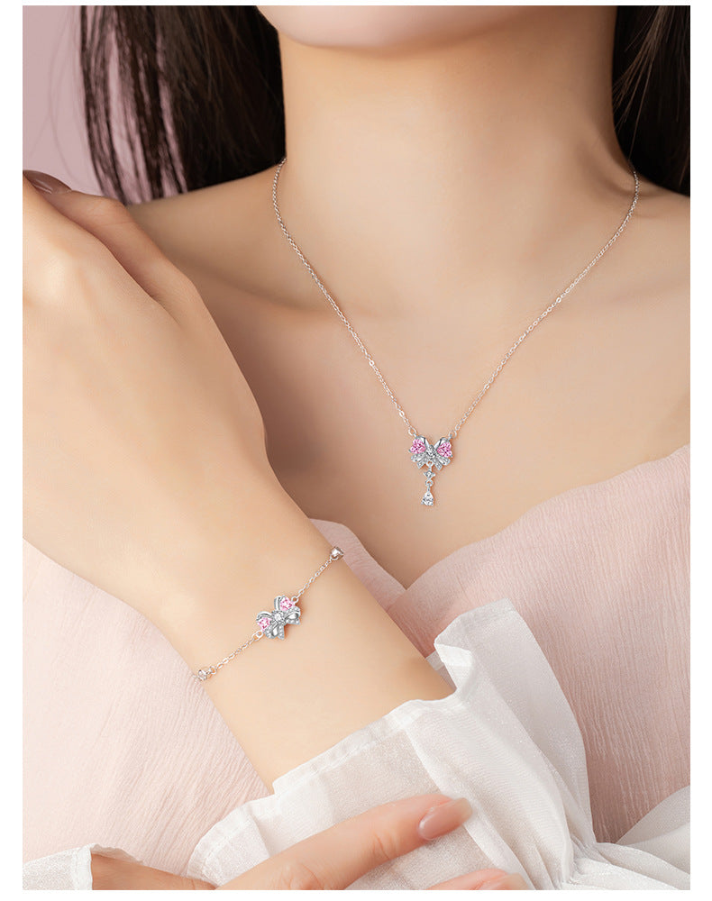 COLAR / PULSEIRA EM PRATA 925 COLEÇÃO SWEET GIRL