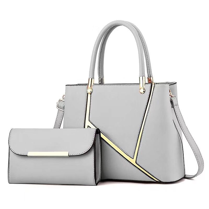 BOLSO DE MUJER + CARTERA DE PIEL PU - VARIOS COLORES!