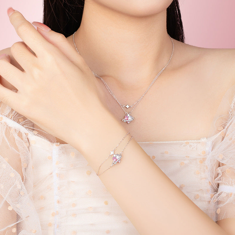 COLAR / PULSEIRA / BRINCOS / ANEL EM PRATA 925 COLEÇÃO LOVE DREAMS