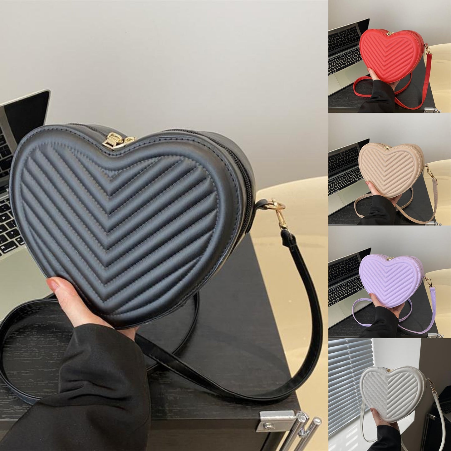BOLSO DE MUJER DE PIEL PU - ¡VARIOS COLORES!✨