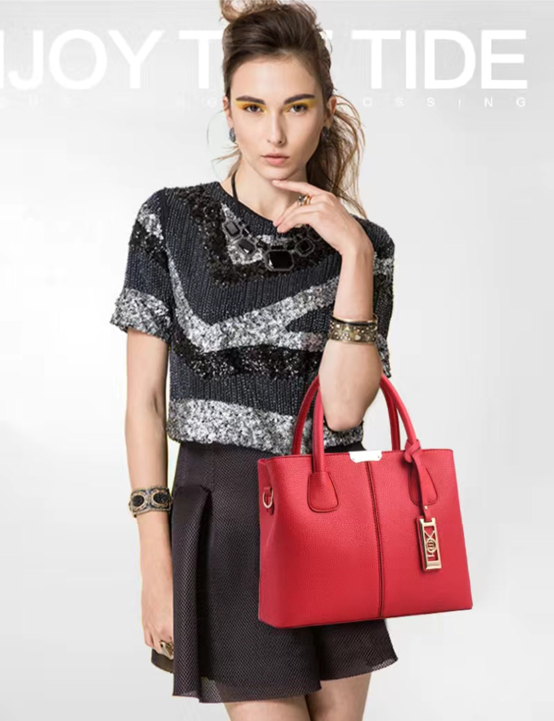 BOLSO DE MUJER EN PIEL PU - ¡VARIOS COLORES!