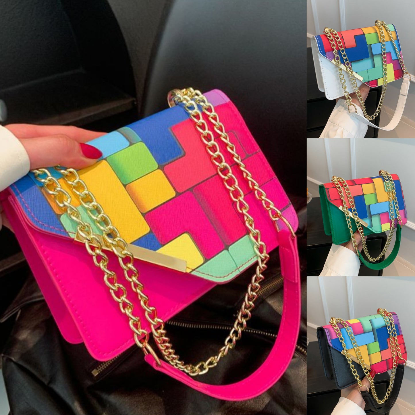 BOLSO DE MUJER DE PIEL PU - ¡VARIOS COLORES!✨